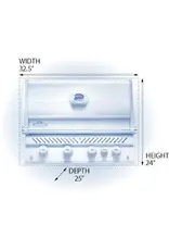 Napoleon Napoleon Built-in Prestige PRO 500 Natural Gas Grill Head with Infrared Rear Burner, Stainless Steel - BIPRO500RBNSS-3