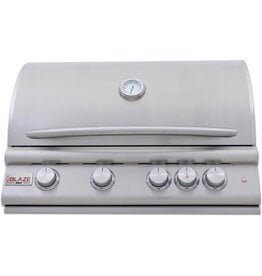 Blaze Outdoor Products Blaze Premium LTE+ Marine Grade 32-Inch 4-Burner Built-In  Grill W/ Rear Infrared Burner & Lift-Assist Hood - Propane - BLZ-4LTE3MG-LP