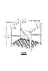 Big Green Egg Big Green Egg 2XL EGG Frame with stainless grid insert for Modular Nest System - 121837
