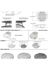Big Green Egg Big Green Egg - 2 Piece Multi-Level Rack for L - 120755