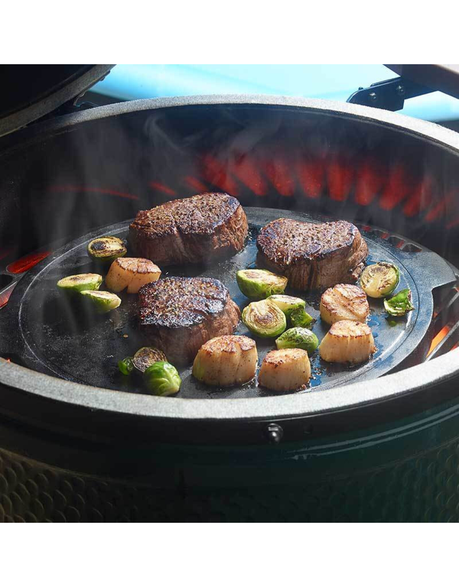 Big Green Egg Big Green Egg Cast Iron Dual Side Plancha Griddle 14 in / 36 cm (2XL, XL, L) - 117656
