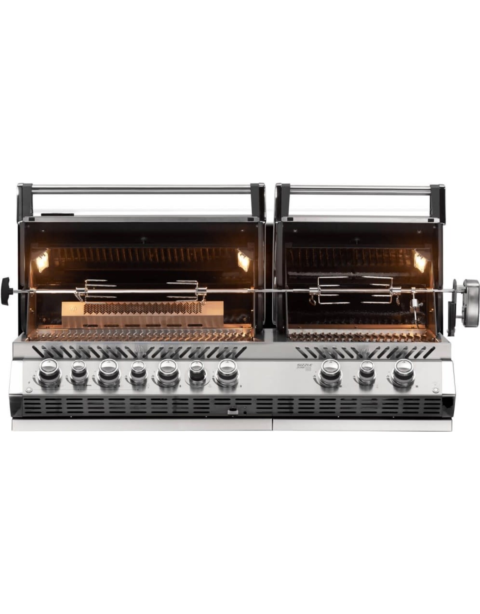 Napoleon Napoleon Prestige PRO 825 Built-In  Propane Grill with Infrared Rear Burner and Infrared Sear Burners and Rotisserie Kit - BIPRO825RBINSS-3