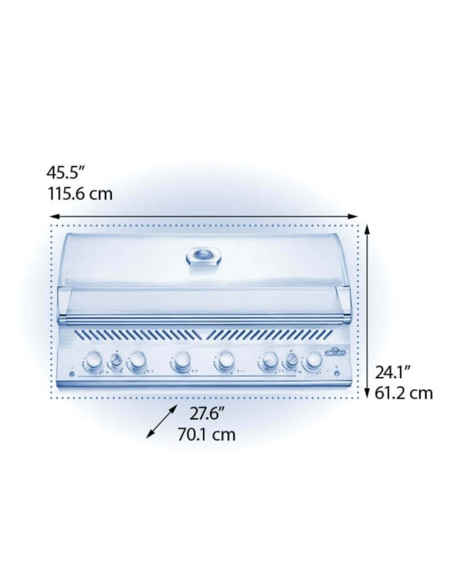 Napoleon Built-In 700 Series 44" with Dual Infrared Rear Burners, Propane, Stainless Steel - BIG44RBPSS-1