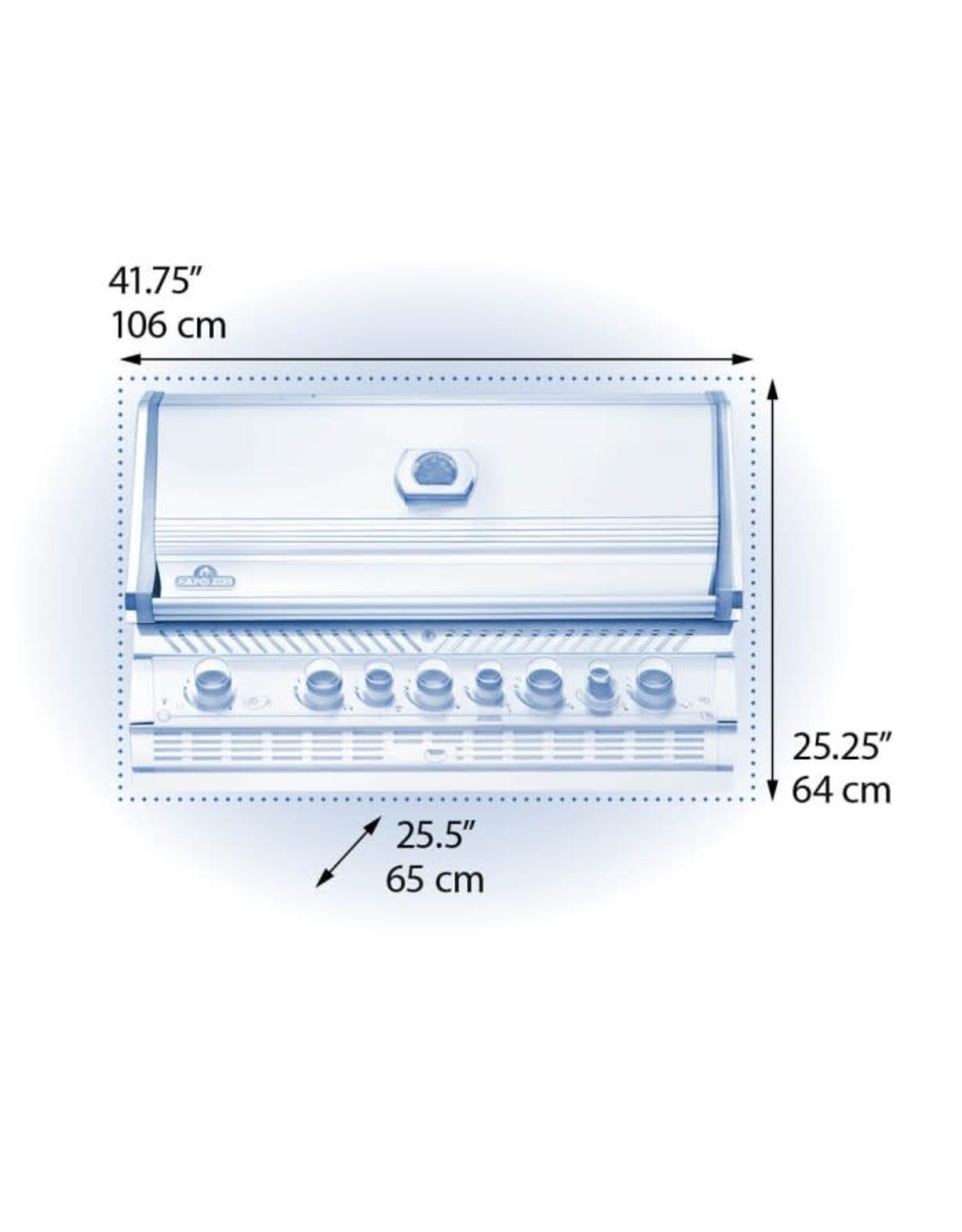 Napoleon Napoleon Built-in Prestige PRO 665 Propane Gas Grill Head with Infrared Rear Burner, Stainless Steel - BIPRO665RBPSS-3