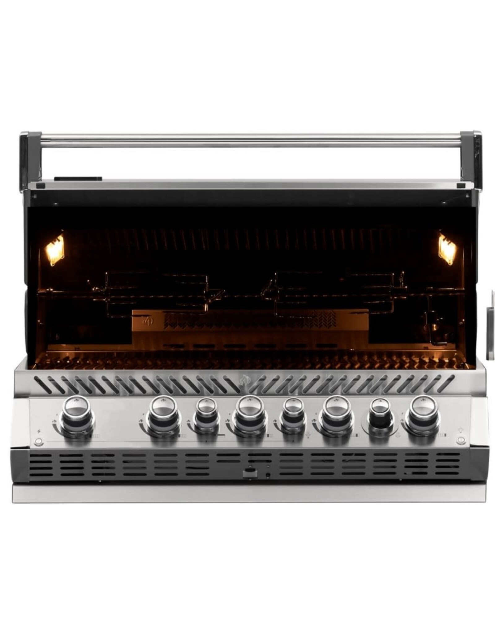 Napoleon Napoleon Prestige PRO 665 Built-in Propane Gas Grill with Infrared Rear Burner and Rotisserie Kit - BIPRO665RBPSS-3