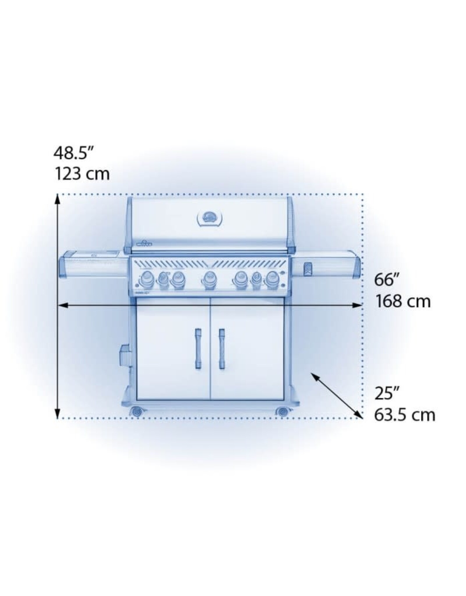 Napoleon Napoleon Rogue SE 625 RSIB Propane Gas Grill with Infrared Rear & Side Burners - Stainless Steel - RSE625RSIBPSS-1