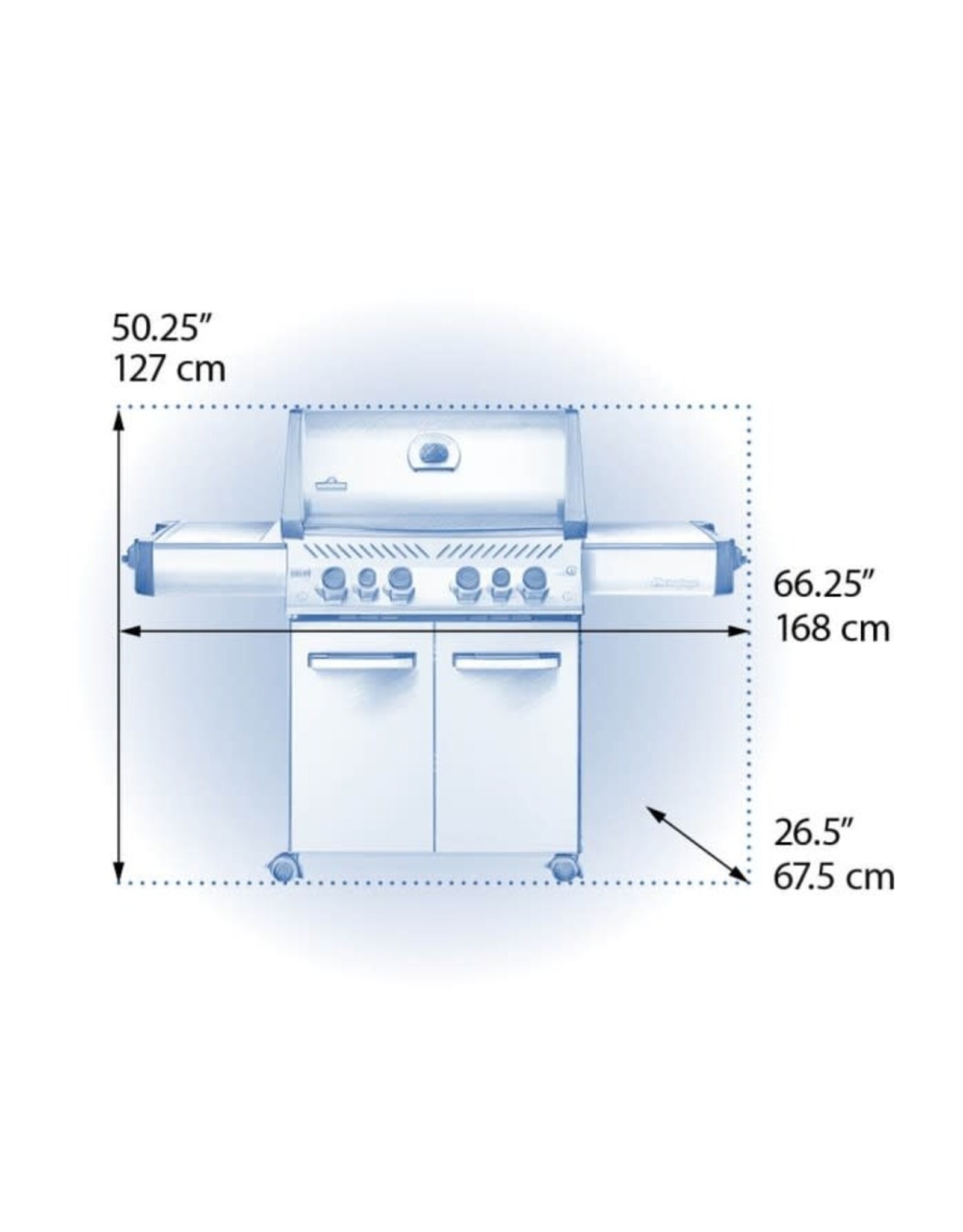 Napoleon Napoleon Prestige 500 RSIB Propane Gas Grill with Infrared Side and Rear Burners - P500RSIBPSS-3