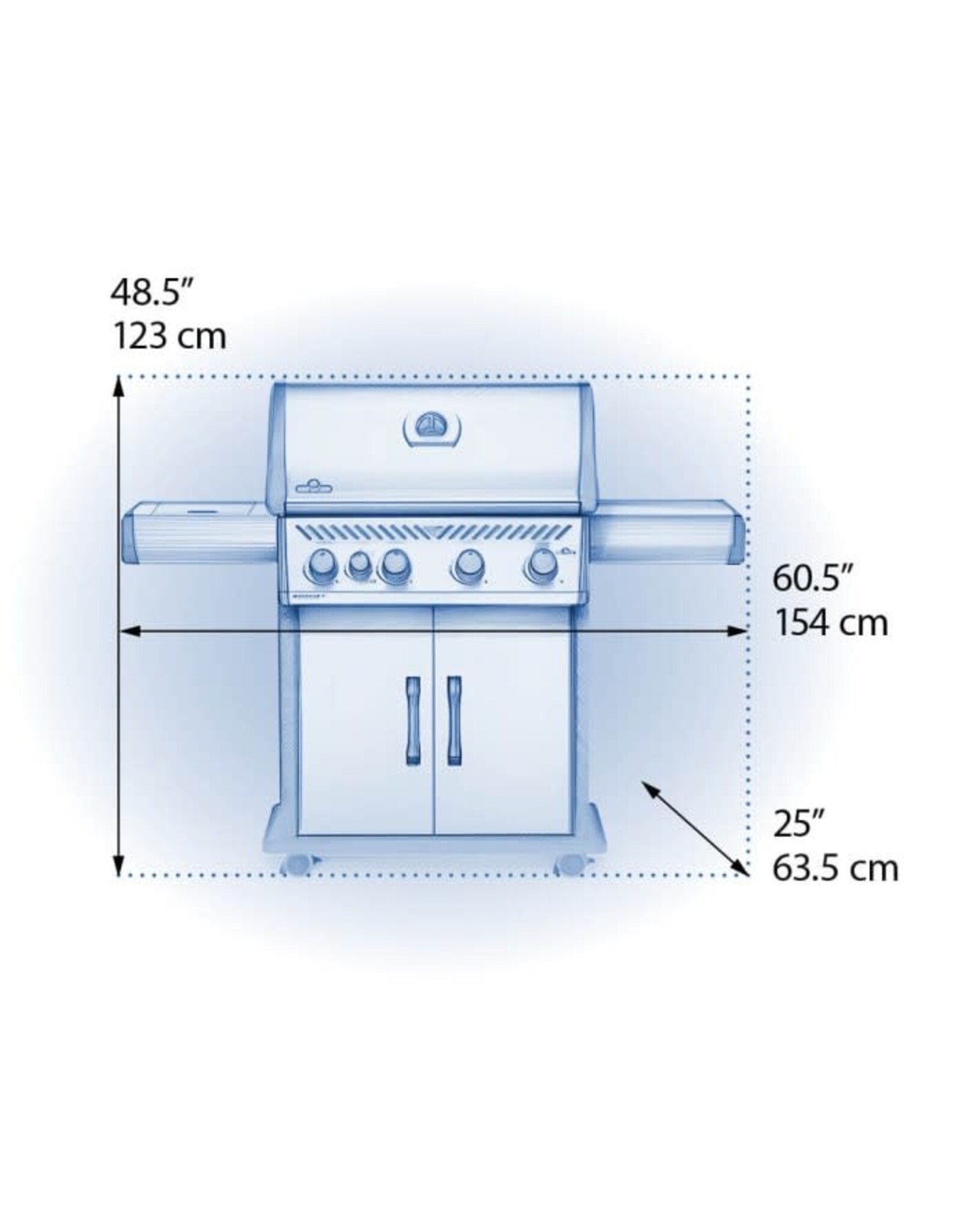 Napoleon Napoleon Rogue® SE 525 Propane Gas Grill with Infrared Rear and Side Burners, Stainless Steel -