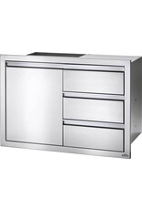 Napoleon Napoleon 36" X 24" Single Door & Triple Drawer Combo - BI-3624-1D3DR