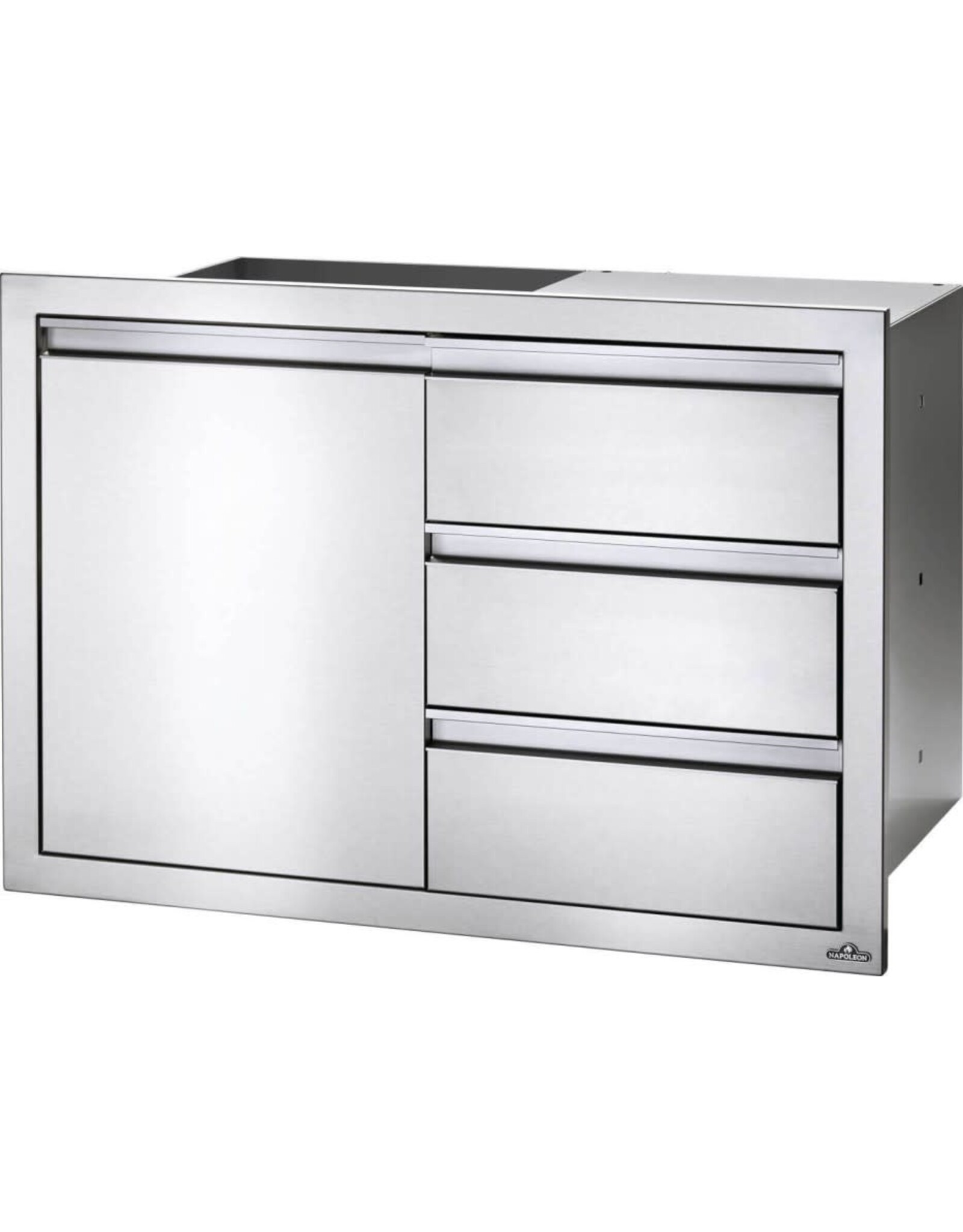 Napoleon Napoleon 36" X 24" Stainless Steel Single Door and Triple Drawer - BI-3624-1D3DR