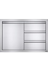 Napoleon Napoleon 36" X 24" Stainless Steel Single Door and Triple Drawer - BI-3624-1D3DR