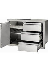 Napoleon Napoleon 36" X 24" Stainless Steel Single Door and Triple Drawer - BI-3624-1D3DR