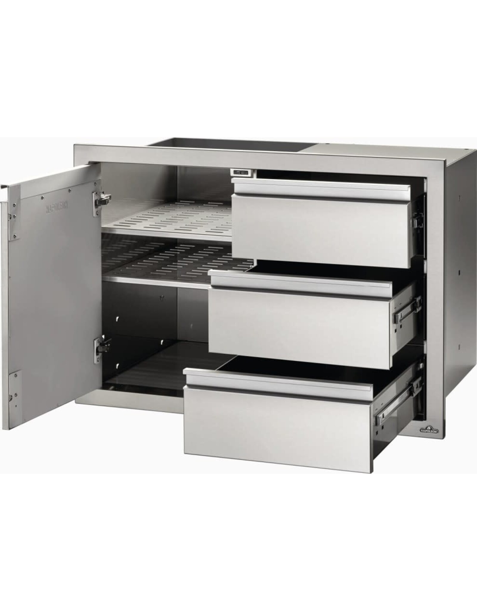 Napoleon Napoleon 36" X 24" Stainless Steel Single Door and Triple Drawer - BI-3624-1D3DR