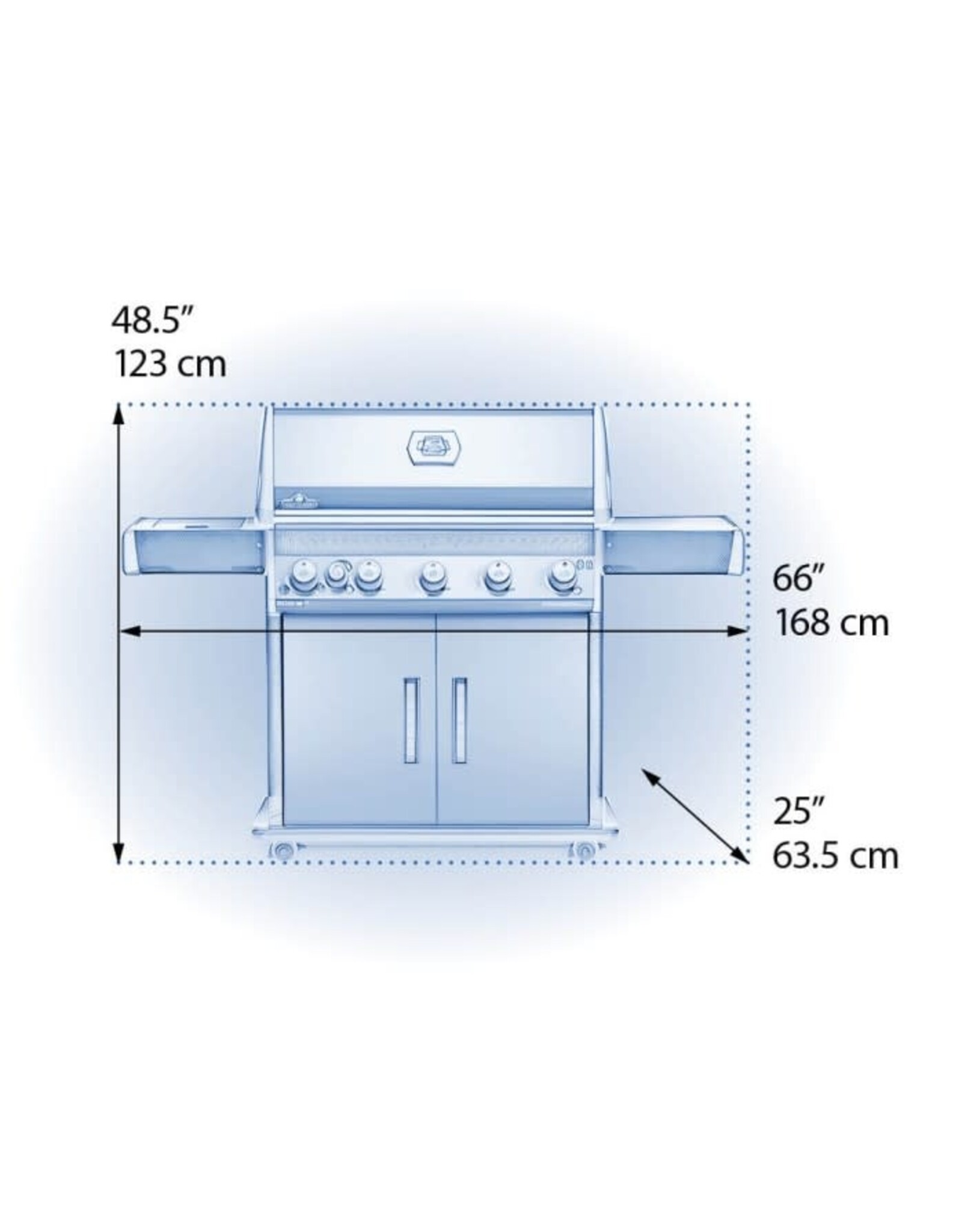 Napoleon Napoleon Rogue XT 625 SIB Propane Gas Grill with Infrared Side Burner - RXT625SIBPK-1
