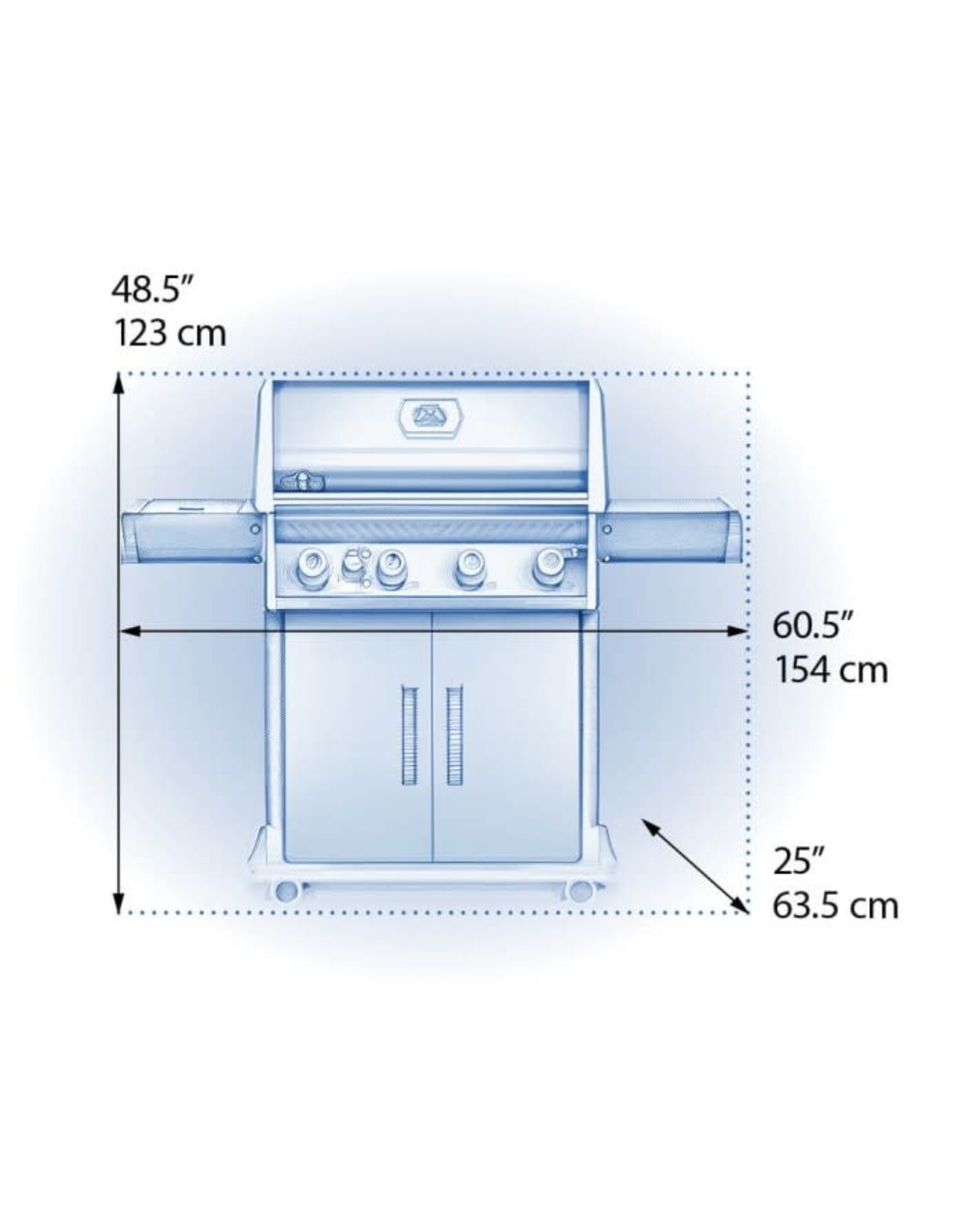 Napoleon Napoleon Rogue XT 525 SIB Propane Gas Grill with Infrared Side Burner - Black - RXT525SIBPK-1