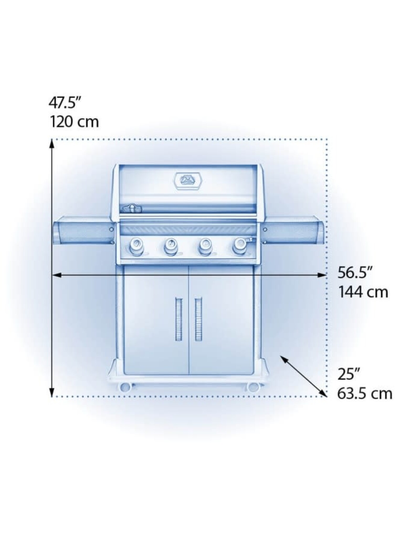 Napoleon Napoleon Rogue® 525 Propane Gas Grill, Black - R525PK-1