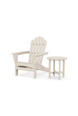 Trex By Polywood Trex Monterey Bay Oversized Adirondack Chair with Side Table - TXS2006-1