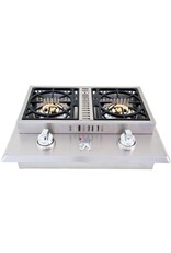 Lion Premium Grills Lion Premium Grills Stainless Steel Drop In Natural Gas Double Side Burner - L1634