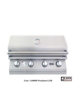 Lion Premium Grills Lion Premium Grills L-60000 32" Stainless Steel Built-In Natural Gas Grill w/ Grill Cover - 65623