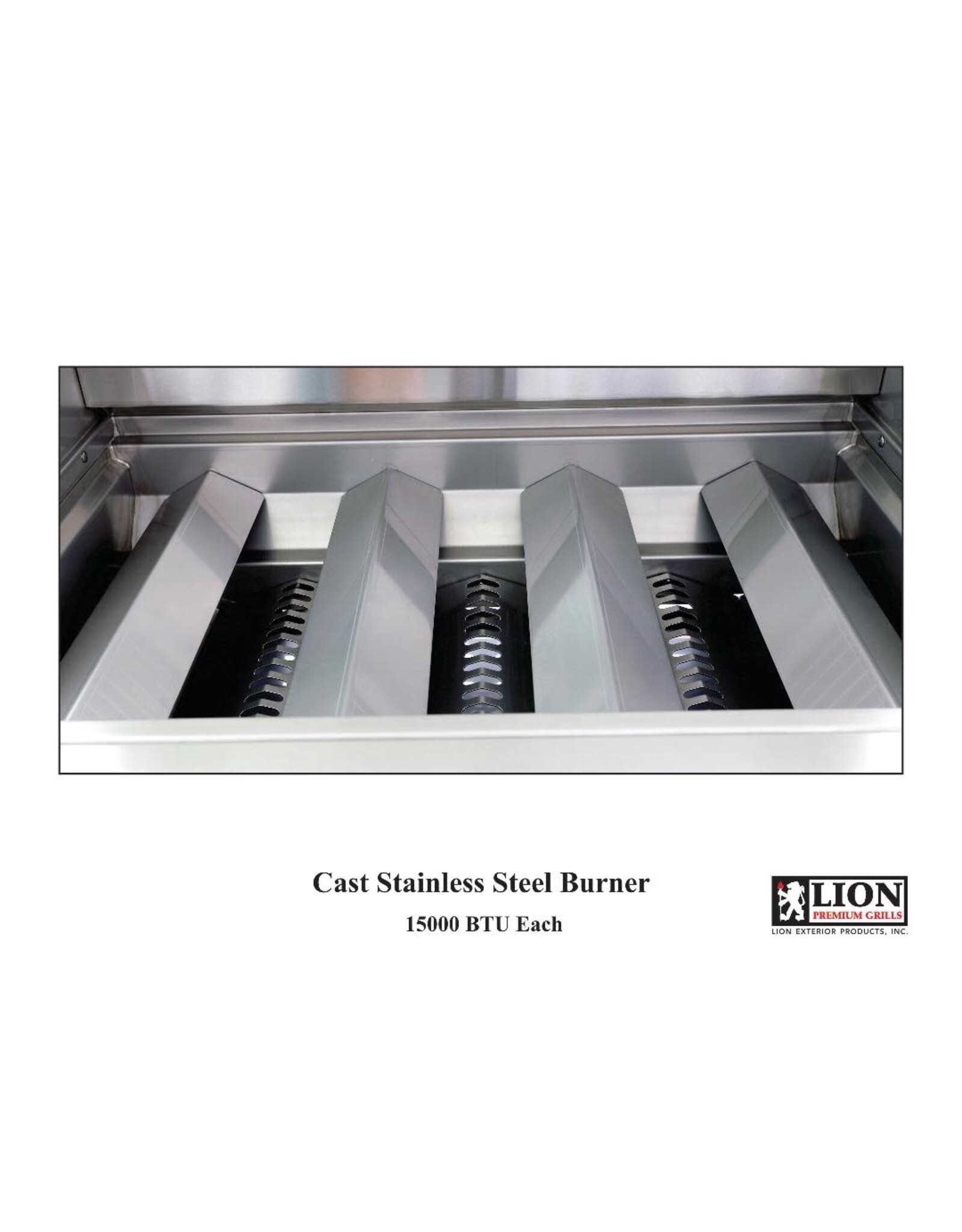 Lion Premium Grills Lion Premium Grills L-60000 32" Stainless Steel Built-In Natural Gas Grill w/ Grill Cover - 65623