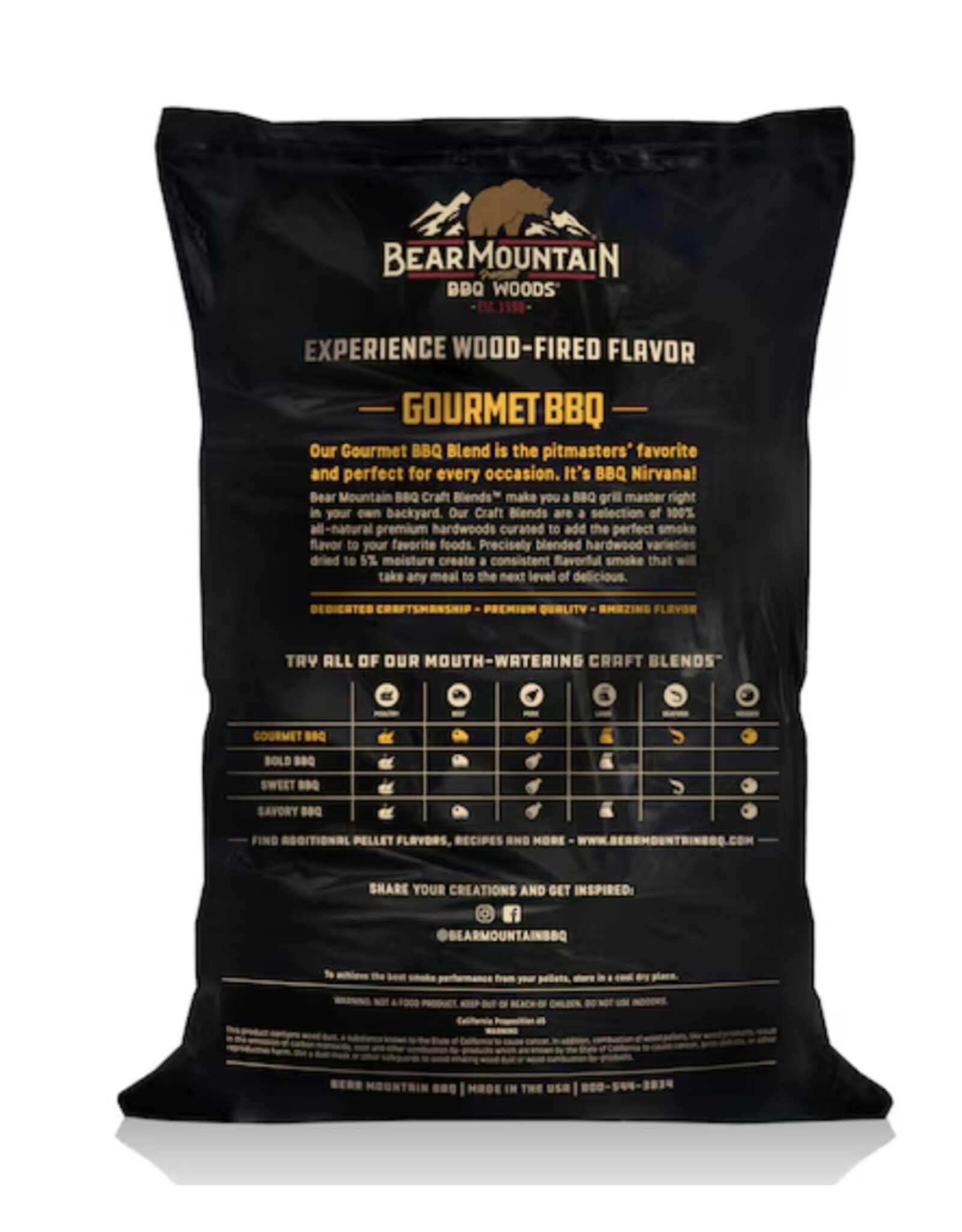 Bear Mountain Bear Mountain Gourmet Pellets 20 lbs - FK90