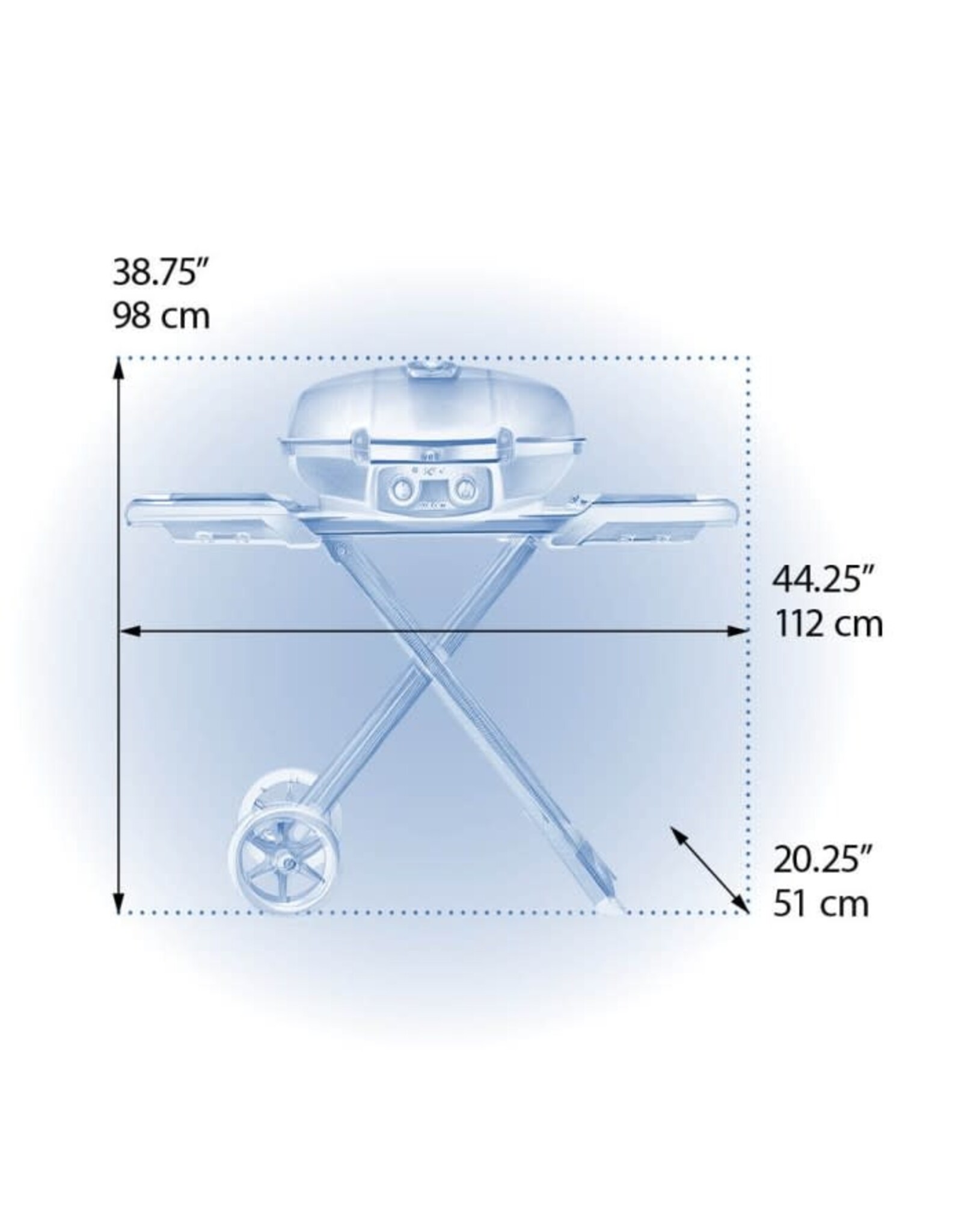 Napoleon Napoleon TravelQ 285X With Scissor Cart And Griddle - TQ285X-RD-1-A