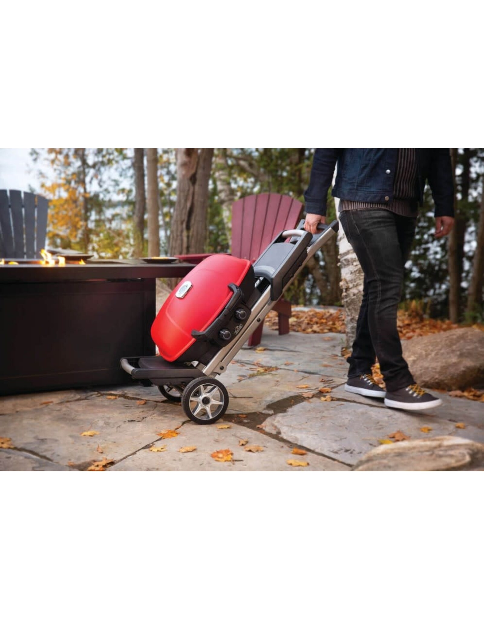 Napoleon Napoleon TravelQ 285X With Scissor Cart And Griddle - TQ285X-RD-1-A