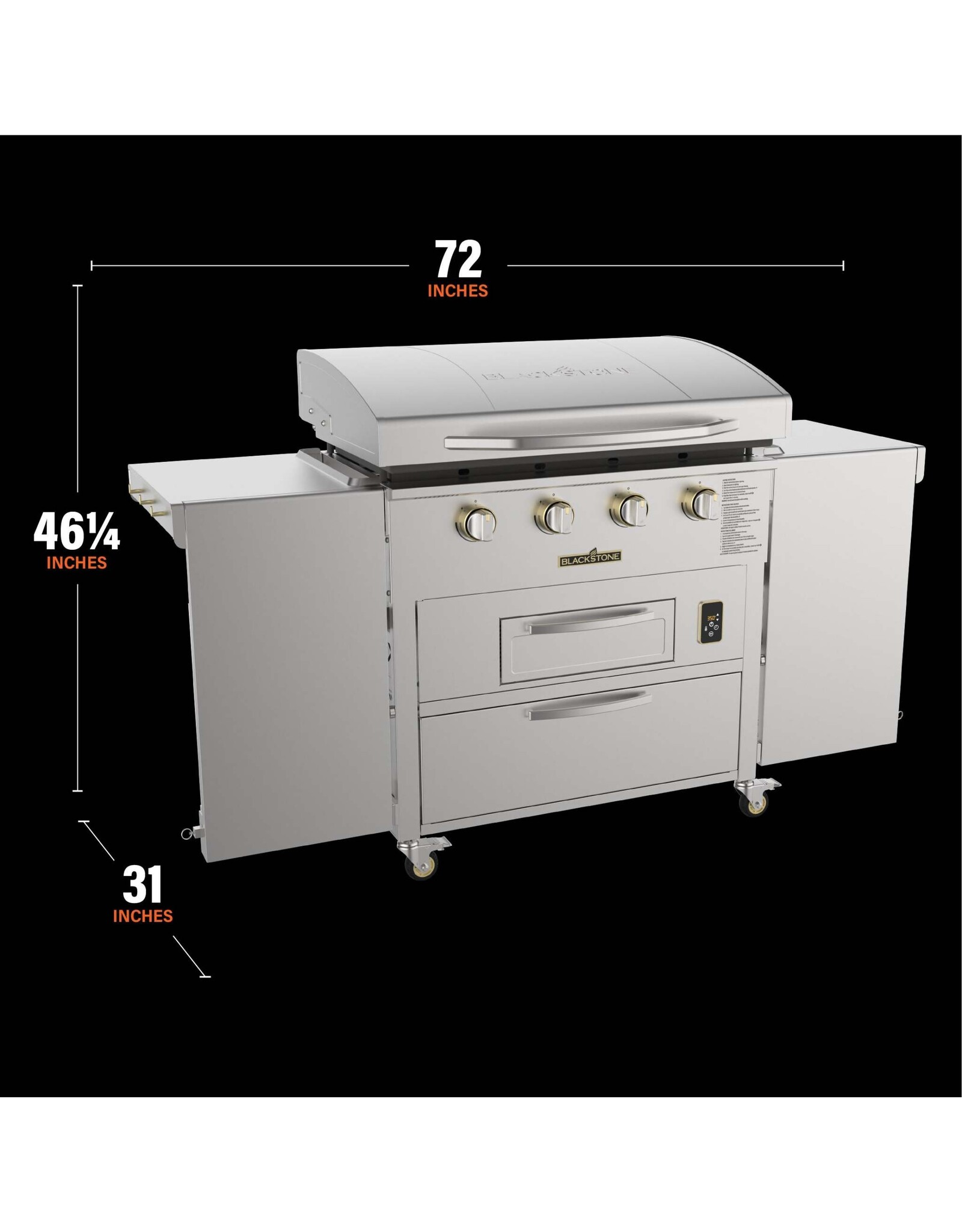Blackstone Blackstone BS 36" Griddle/Fryer & dual side tbls - 6006