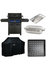 Napoleon Napoleon Phantom Prestige 500 Natural Gas Grill Bundle w/Cover, Charcoal Tray, Rotisserie Basket & Drip Trays