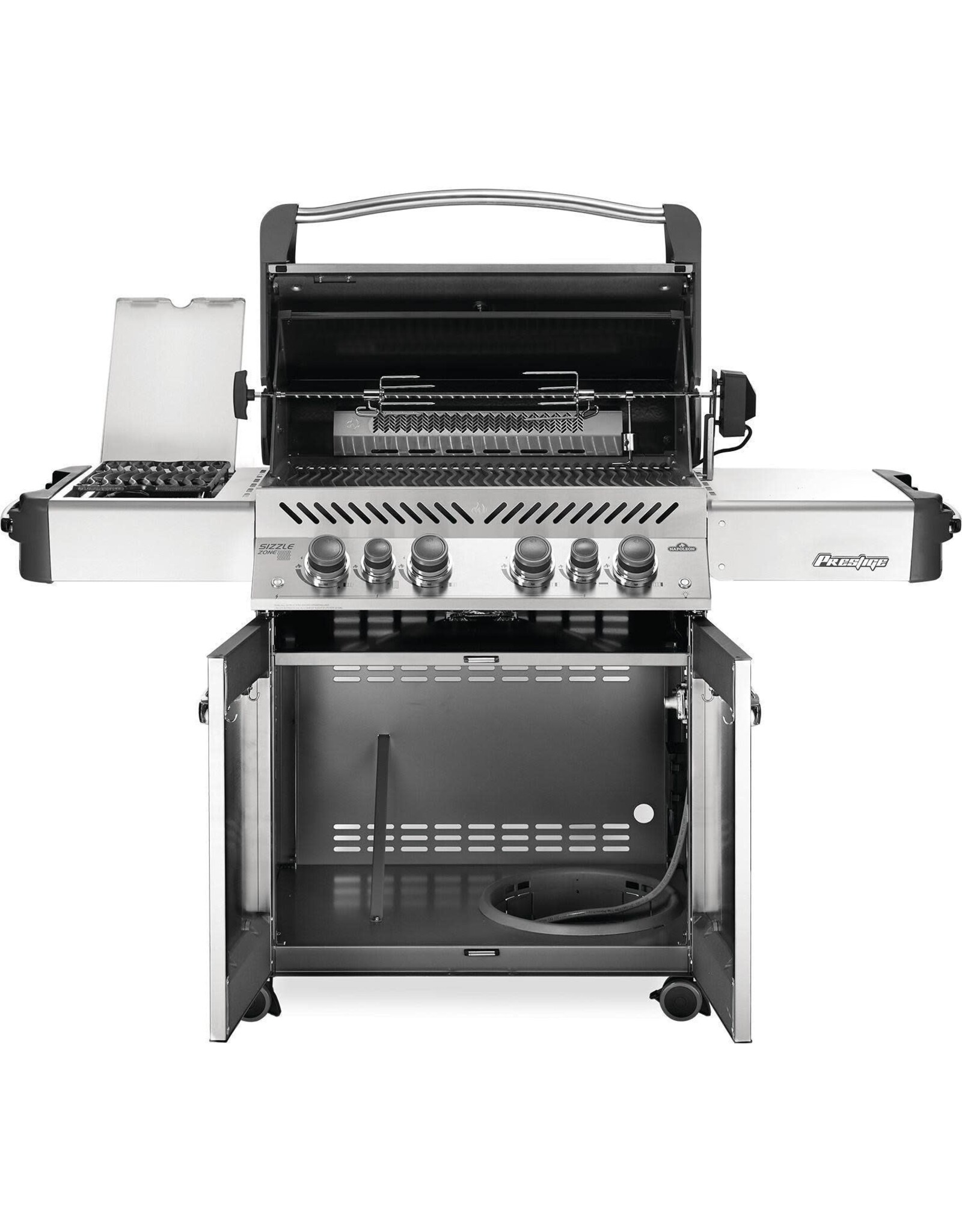 Napoleon Napoleon Prestige 500 Propane Grill Bundle w/Cover, Charcoal Tray, Rotisserie Basket & Drip Trays