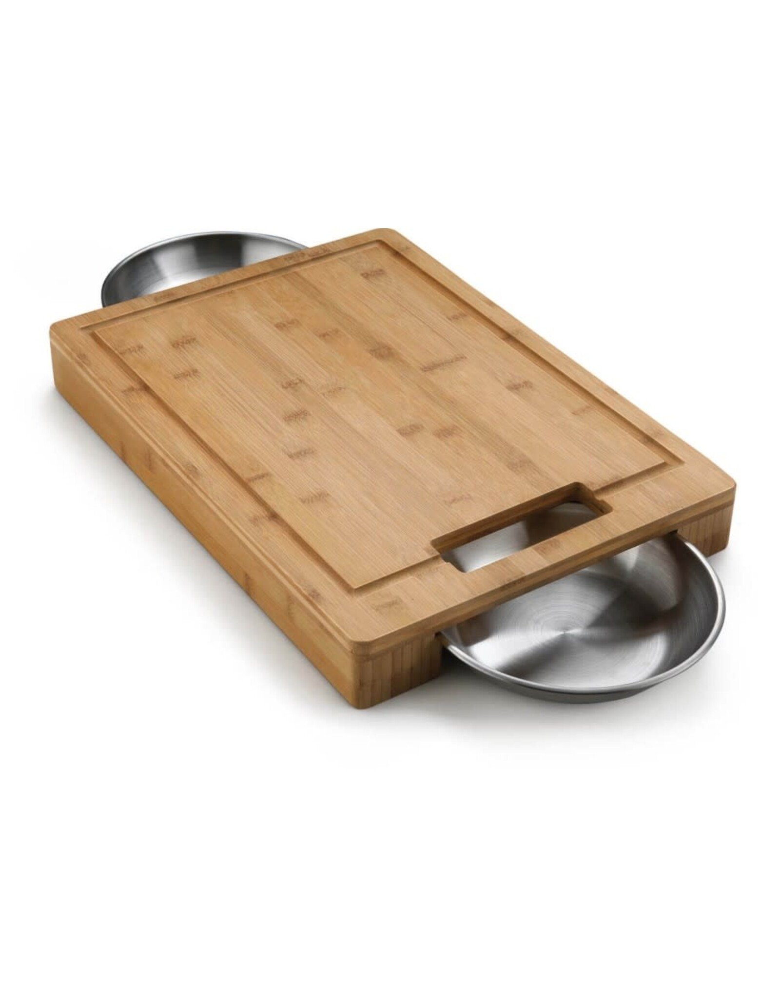 Napoleon Napoleon PRO Bamboo Cutting Board With Stainless Steel Bowls - 70012