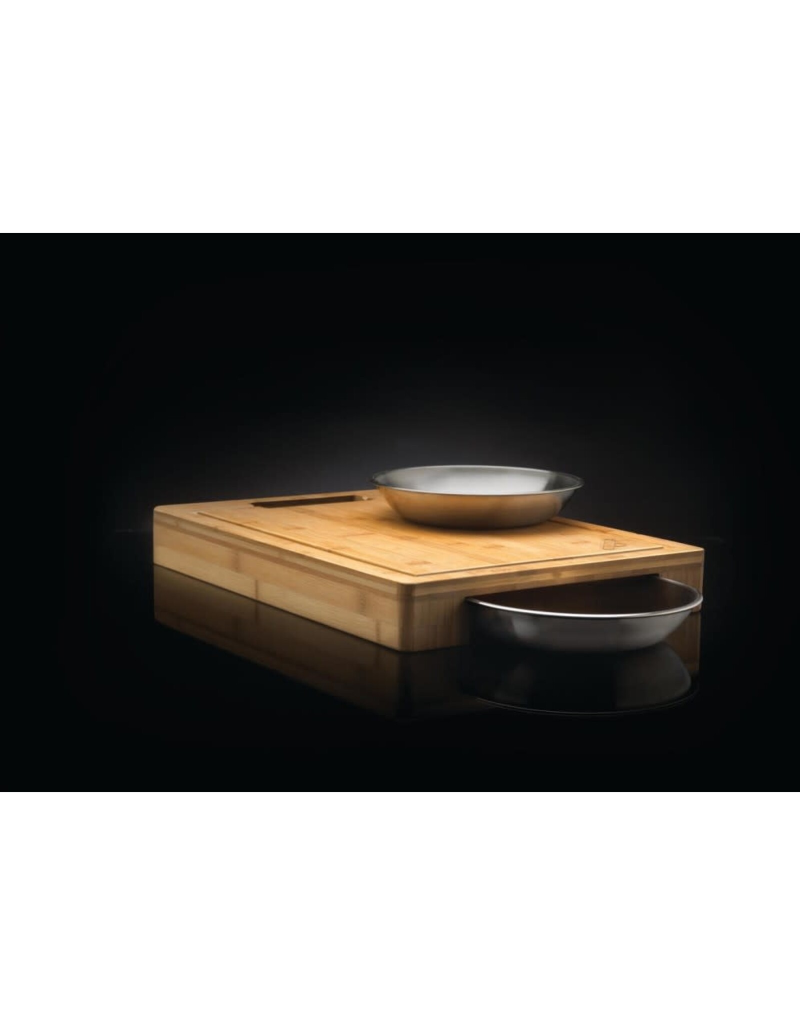 Napoleon Napoleon PRO Bamboo Cutting Board w/ Stainless Steel Bowls - 70012
