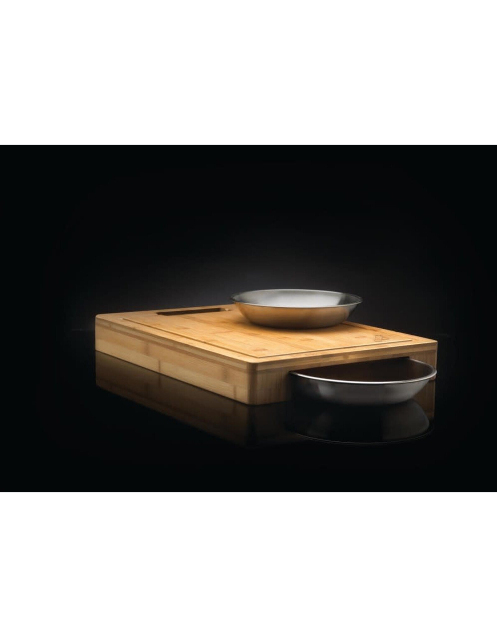 Napoleon Napoleon PRO Bamboo Cutting Board With Stainless Steel Bowls - 70012