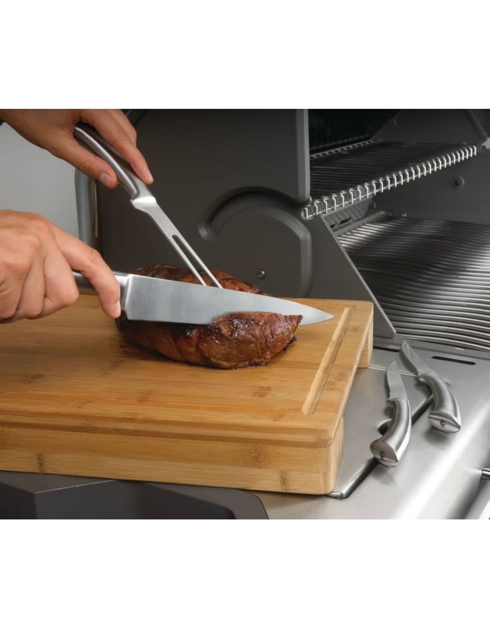 Napoleon Napoleon PRO Bamboo Cutting Board w/ Stainless Steel Bowls - 70012