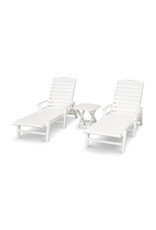 Trex By Polywood Trex Yacht Club 3-Piece Chaise with Arms - TXS110-1