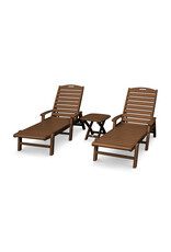 Trex By Polywood Trex Yacht Club 3-Piece Chaise with Arms - TXS110-1