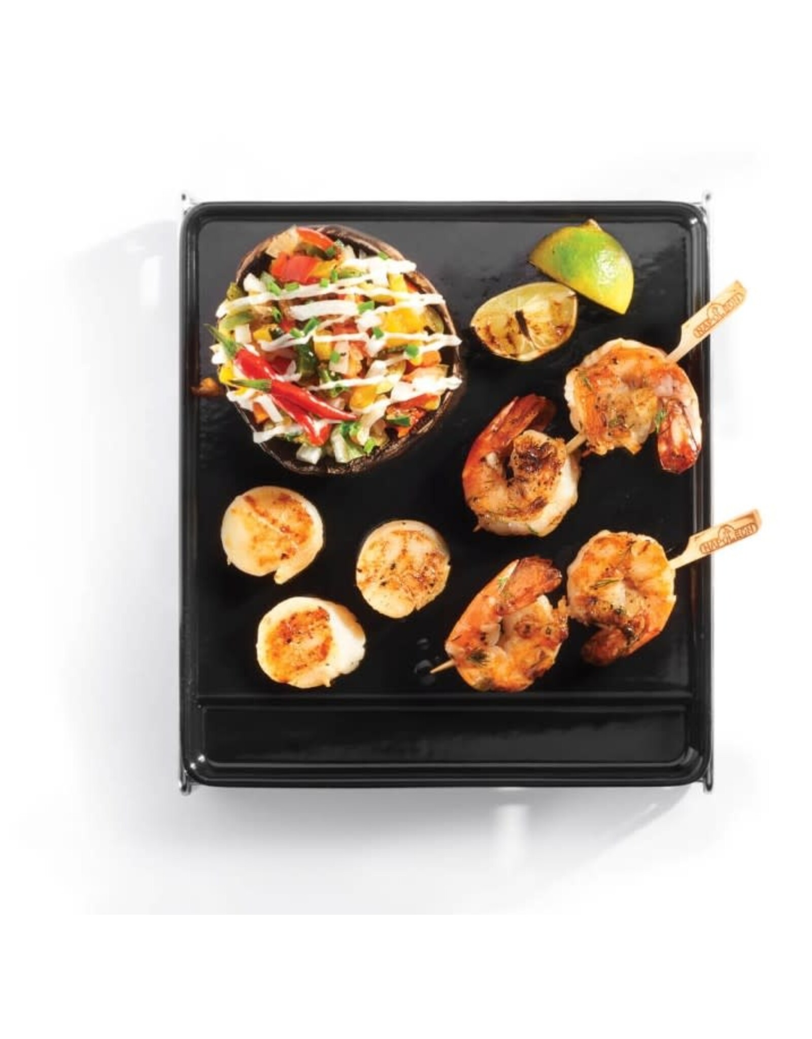 Napoleon Napoleon Porcelain-enameled Cast Iron Griddle with SS Rack for Small Sizzle Zone  (MP 4) - 56081