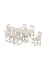 Trex By Polywood Trex Yacht Club 7-Piece Farmhouse Trestle Dining Set - TXS462-1