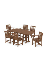 Trex By Polywood Trex Yacht Club 7-Piece Farmhouse Trestle Dining Set - TXS462-1