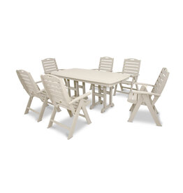 Trex By Polywood Trex Yacht Club  Highback 7-Piece Dining Set - TXS103-1