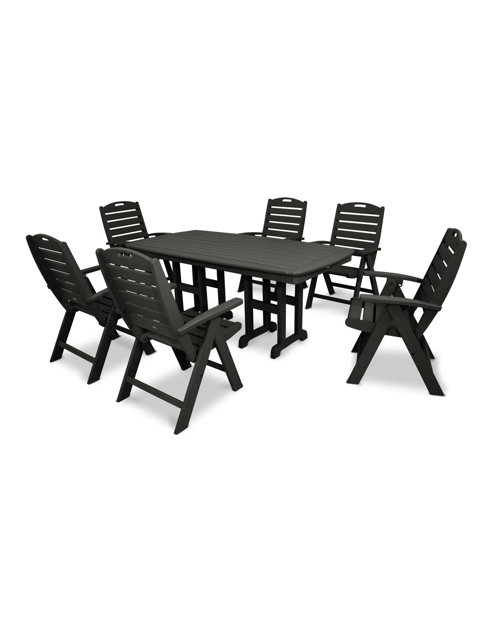 Trex By Polywood Trex Yacht Club  Highback 7-Piece Dining Set - TXS103-1