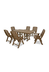 Trex By Polywood Trex Yacht Club  Highback 7-Piece Dining Set - TXS103-1