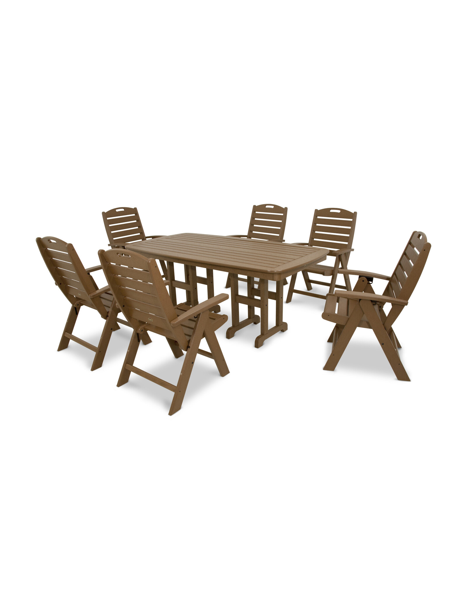 Trex By Polywood Trex Yacht Club  Highback 7-Piece Dining Set - TXS103-1