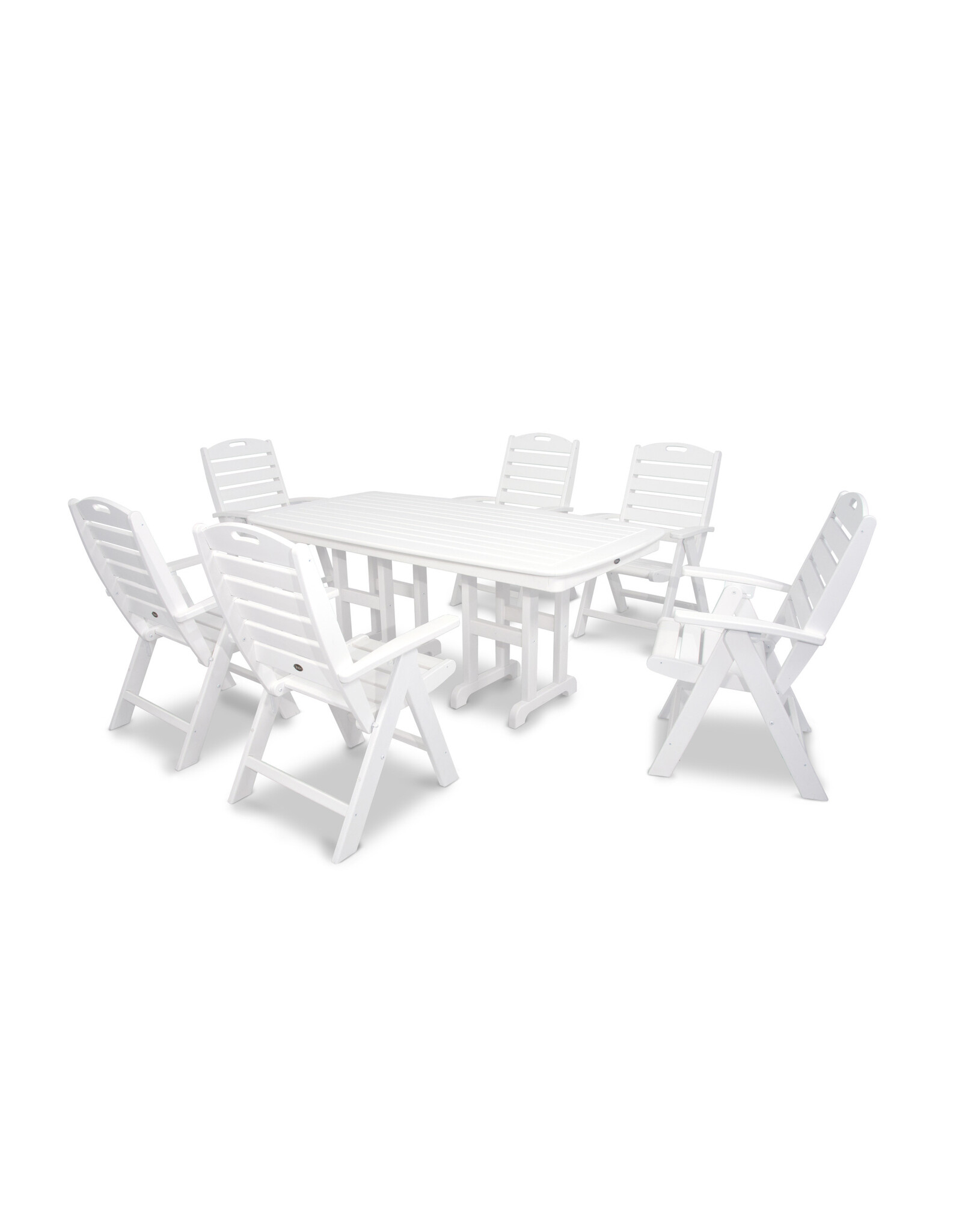 Trex By Polywood Trex Yacht Club  Highback 7-Piece Dining Set - TXS103-1