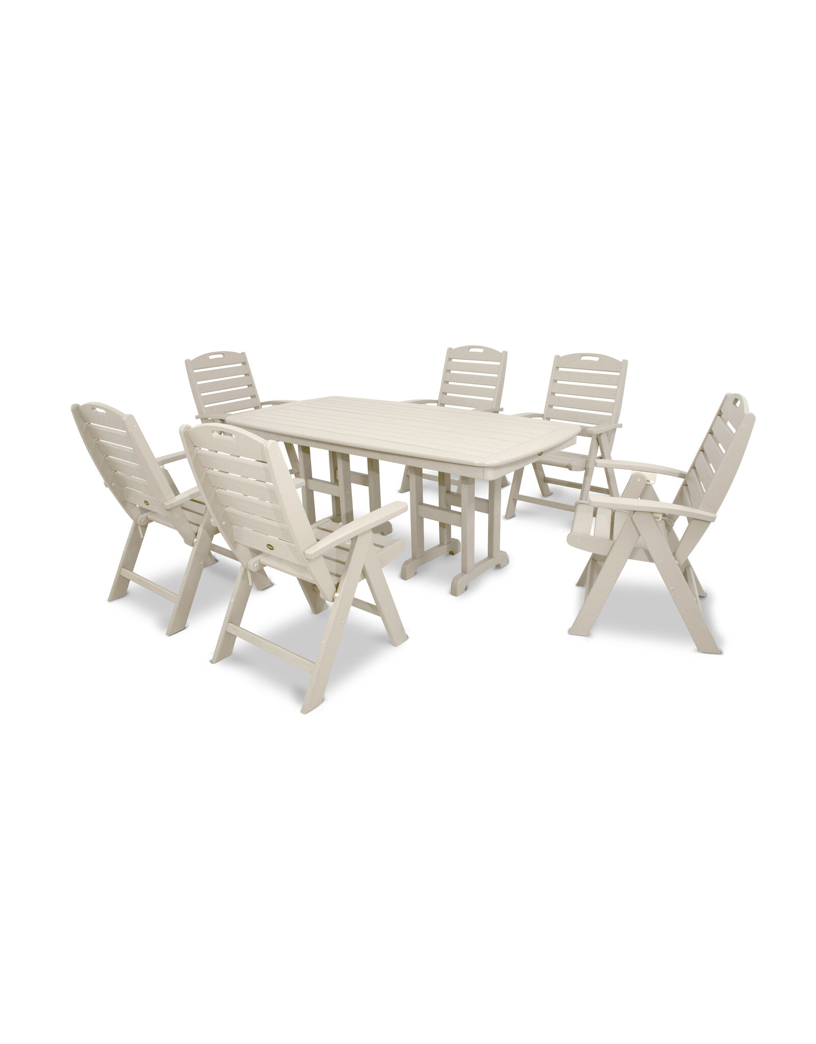 Trex By Polywood Trex Yacht Club  Highback 7-Piece Dining Set - TXS103-1