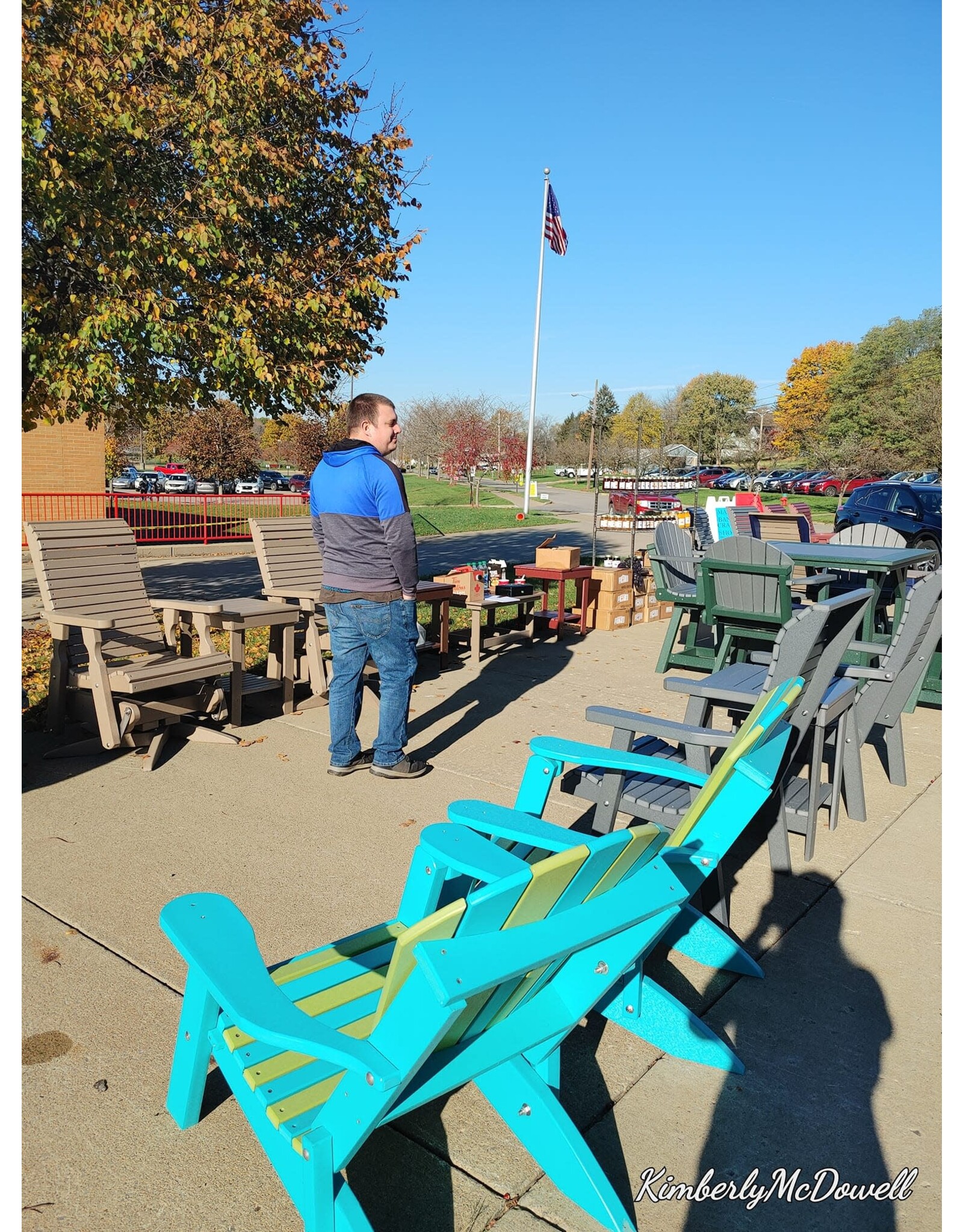 Legacy Folding Adirondack Chair With Cup Holder - C1026