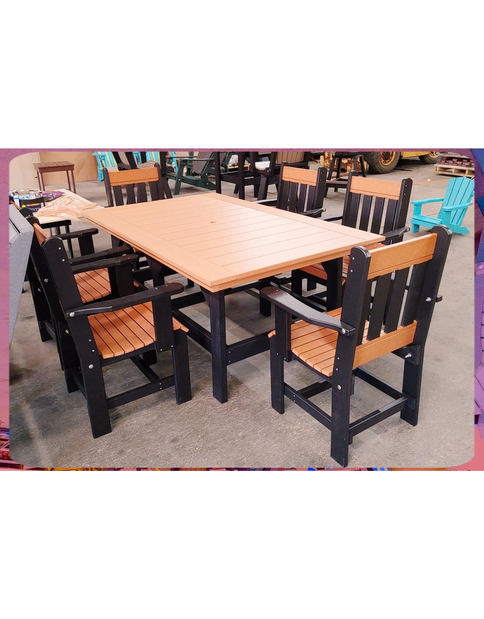 Legacy Outdor Furniture Legacy 72" x 44" Rectangular Dining Height (30" High) Table - TC1053