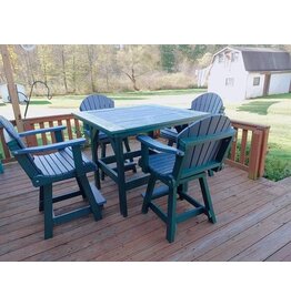 Legacy Outdor Furniture Legacy Fan Back Swivel Counter Height Chair For 36" High Table (Single Step) - TC1071