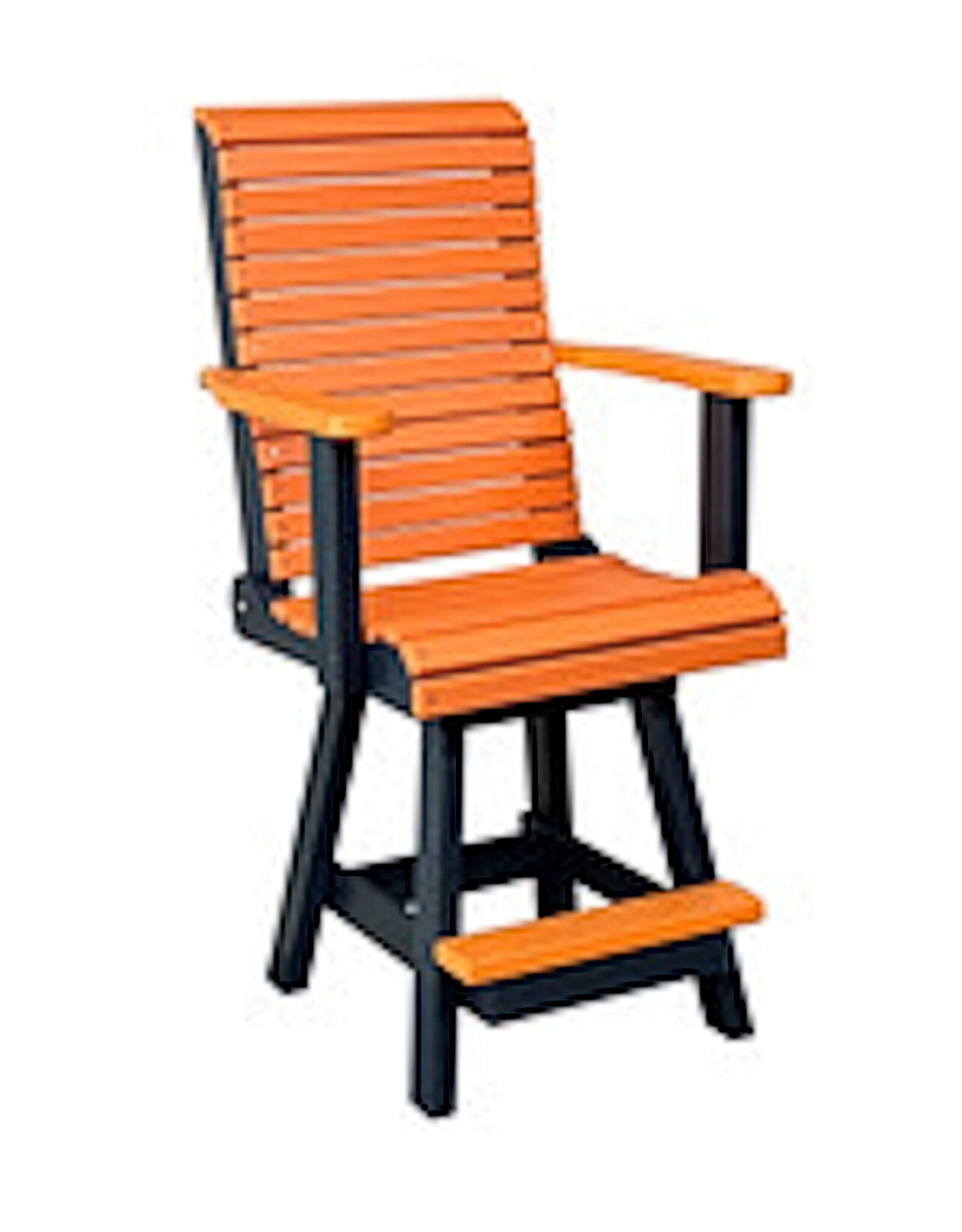 Legacy Outdor Furniture Legacy High Back Bar Height Swivel Chair For 39" High Table (Single Step) - TC1093