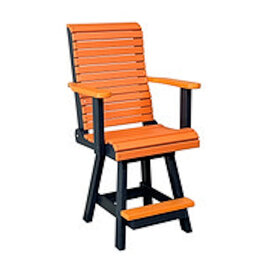 Legacy Outdor Furniture Legacy High Back Bar Height Swivel Chair For 42" High Table (Single Step) - TC1095